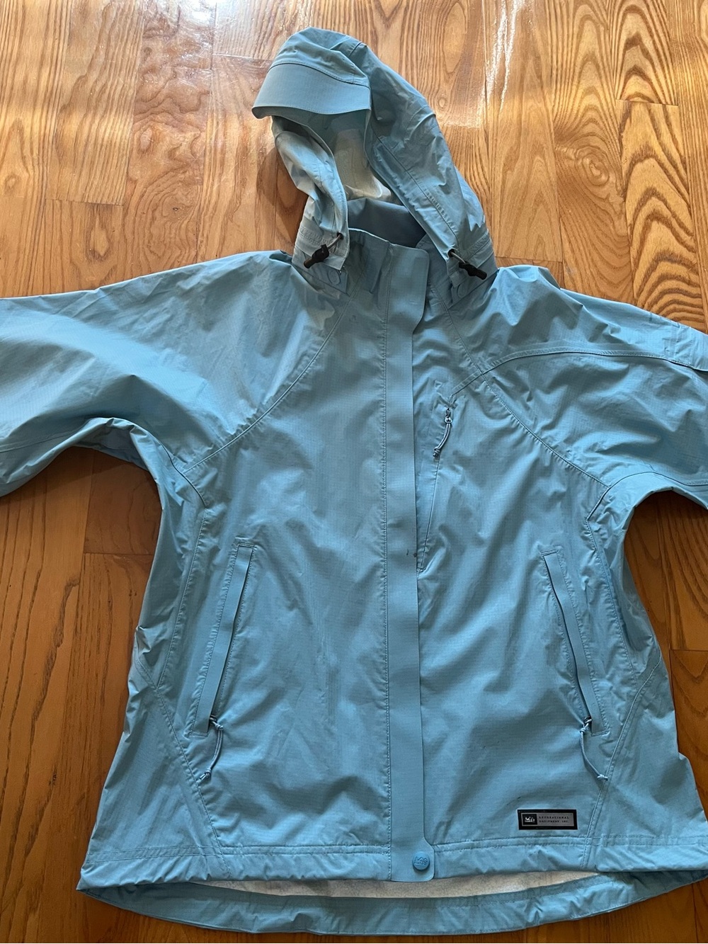 REI Light Blue Women's Hooded Utility Jacket